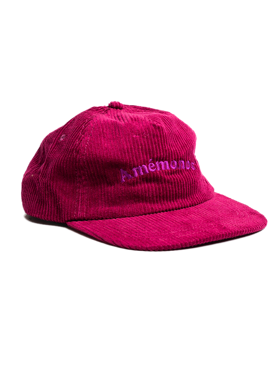 Snapback de pana magenta