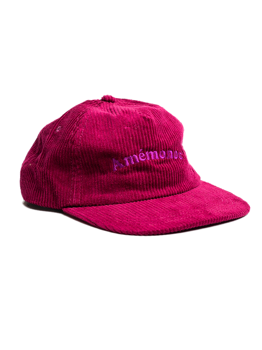 Snapback de pana magenta